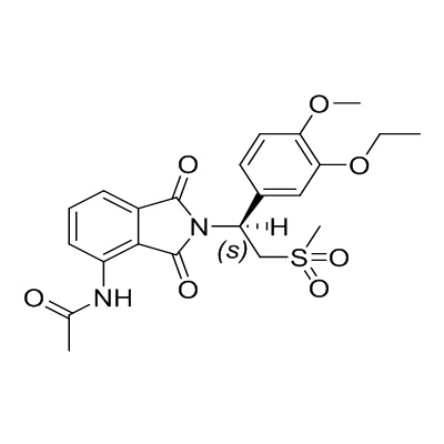 (+)-N-［2-［1(S)-(3-etoksi-4-metoksifenil)-2-(metilsulfonil) etil］-1,3-dioxo-2,3-dihydro-1H-isoindol-4 - yl acetamide