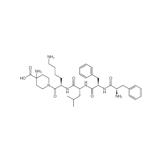 1-(D-fenilalanil-D-fenilalanil-D-leusil-D-lisil)-4-aminopiperidin-4-asam karboksilat